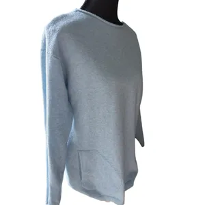 House of Tweed Baby Blue Sweater One Size Button Back Pockets Scotland thumbnail 5