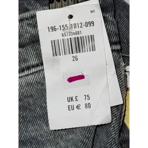 NWT Abercrombie & Fitch Curve Love The ‘90s Baggy Low Rise Gray Jeans Size 26 2 thumbnail 8
