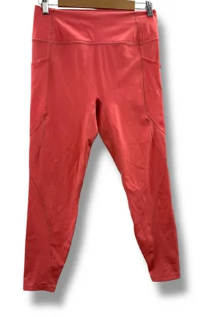 Le‎ Ore Coral Pink High Rise Cropped Pull-On Leggings Sz L thumbnail 1