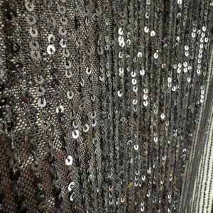 LUCY IN THE SKY | Doja Sheer Black Sequin Maxi Skirt with Leg Slit | Extra Small thumbnail 5