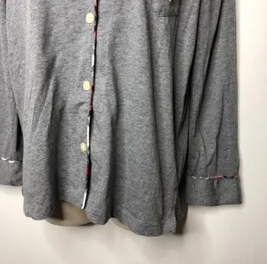 Lauren Ralph Lauren grey button down pj top S A2 thumbnail 4