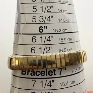 Elegant Gold-Tone Ladies' Easy-Read Watch with Expansion Band thumbnail 4