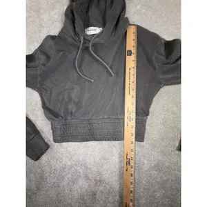 Talentless grey cropped boxing‎ hoodie women Xs thumbnail 8