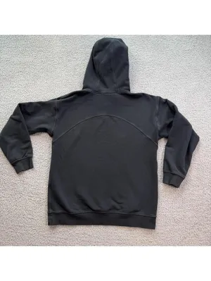 Lululemon Black Pullover Hoodie 10 Womens Athleisure Minimal Logo Sweatshirt thumbnail 2