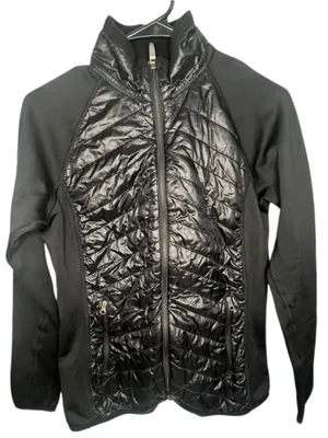 Marmot Black Hybrid Zip Up Lightweight Quilted Stretchy Puffer Jacket thumbnail 1