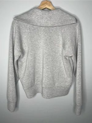SPANX AirEssentials Half Zip Grey Pullover (X-Small) thumbnail 5