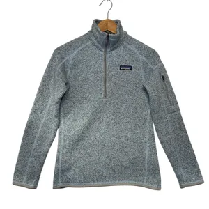 Patagonia Better Sweater 1/4 Zip Pullover‎ Womens Small Blue Heather Fleece thumbnail 1