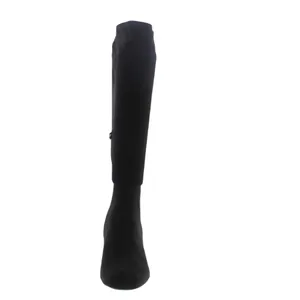NEW Steve Madden Womens Black Dynasty Zipper Round Toe Knee-High Boots thumbnail 2
