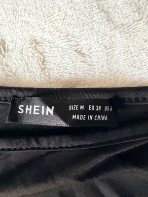 SHEIN Black One Shoulder Bodysuit Medium thumbnail 4