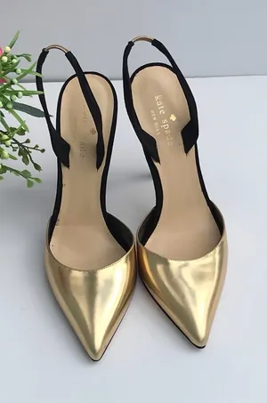 Kate spade Gold Pointed Heels thumbnail 1