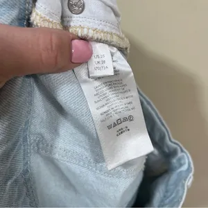 Free people We The Free Ultra Wide Leg Jeans cropped high waisted 28 light wash thumbnail 11