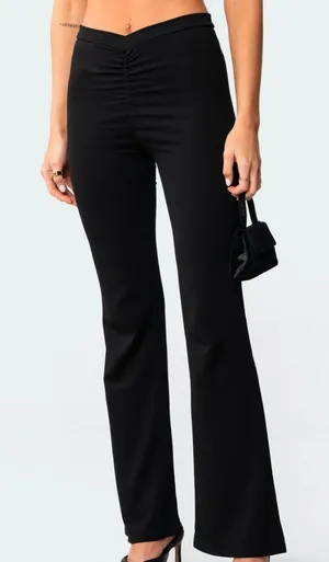 Edikted GINA GATHERED V-CUT PANTS thumbnail 1