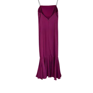 Fame & Partners‎ Fuchsia Magenta Chiffon A-line Flounce Hem Formal Dress Sz 0 thumbnail 3