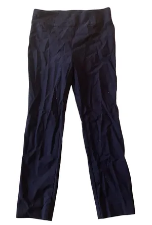 Navy Blue Pull On Pants Size 29 thumbnail 1