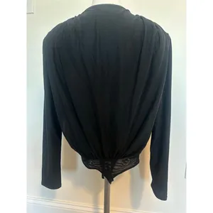 Abercrombie Fitch Black Long Sleeve Bodysuit Small thumbnail 7
