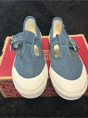 VANS Mary Jane Style 93 Denim blue star buckle shoes sneakers women’s 9 new thumbnail 2