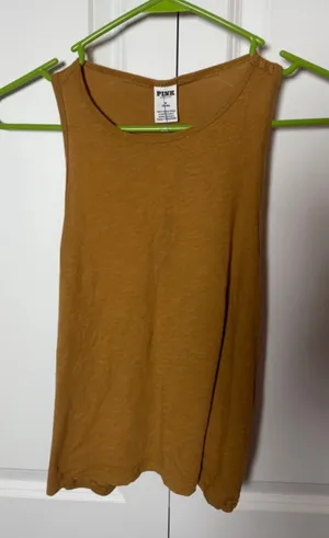 PINK Brown Tank Top M Size M thumbnail 1