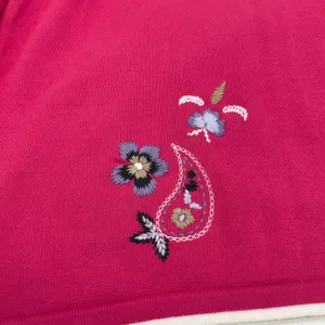 Breckenridge Cardigan Sweater Women XL Embroidered Cotton Cottage‎ Boho Indie thumbnail 6