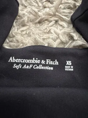 ABERCROMBIE & FITCH XS ✨ tank top bodysuit solid black excellent condition thumbnail 2