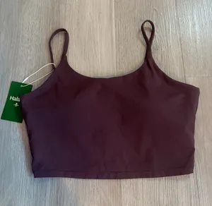 Halara Purple Padded Cropped Workout Tank – Medium NWT thumbnail 1