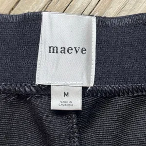 Anthropologie Maeve The Margot Kick-Flare Cropped Pants Black Size M thumbnail 7