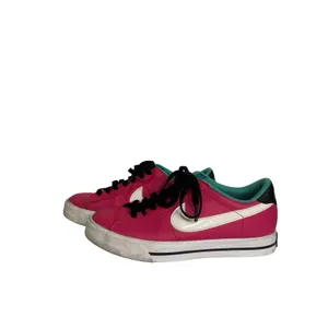 Nike Shoes‎ Womens 8 Pink Leather Low Top Dunks 2013 Hot Pink Neon Green Blue thumbnail 4