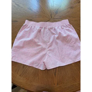 Unbranded Gingham Pajama Set Women Large Pink Bow Peplum Shorts Loungewear thumbnail 10