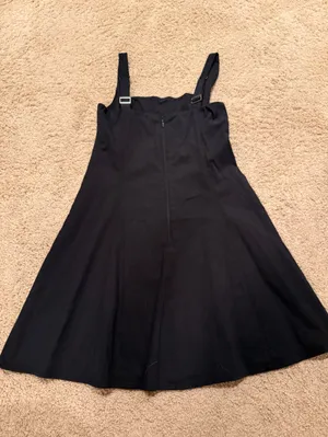 Abercrombie & Fitch Black Sleeveless Midi A-Line Dress thumbnail 2