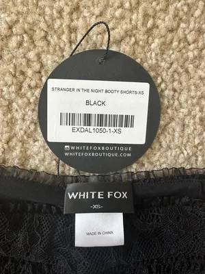 White Fox Black Shorts thumbnail 3