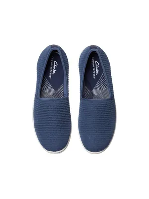 NWT Clarks Breeze Stretch Cloudsteppers Slip-On Loafer 26182066 Navy Blue 6W thumbnail 7