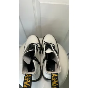 Dr. Martens Jadon Platform Boot 11 White Leather Side Zip Chunky Combat Lug Sole thumbnail 6