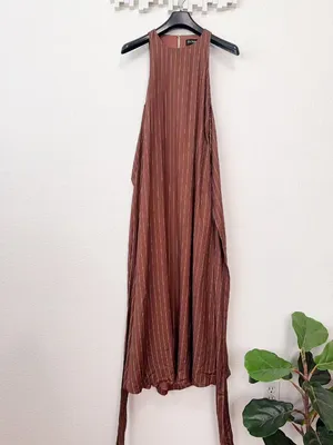 En Saison Adelaide Maxi Dress Brown Ivory Small $176 thumbnail 6