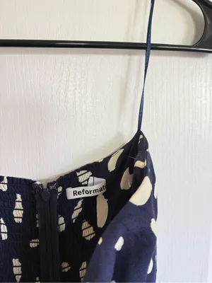 Reformation Abstract Print Aymeline Midi Dress thumbnail 3