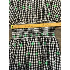 Kate Spade Womens‎ Dress Size Small Gingham Smocked Voile Empire Waist Midi thumbnail 12