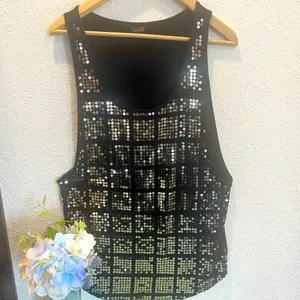 GUESS Sequin Tank Top Size M. thumbnail 3