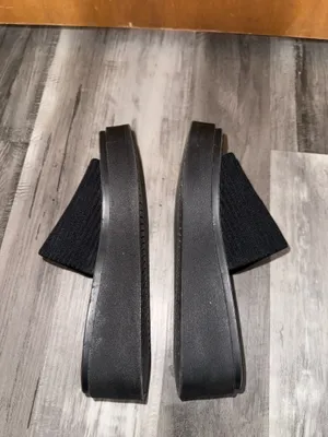 Steve Madden Sandals Platform Black thumbnail 2