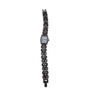 Miz Berger Women's Marcasite‎ Style Quartz Bracelet Watch Silver Tone thumbnail 4