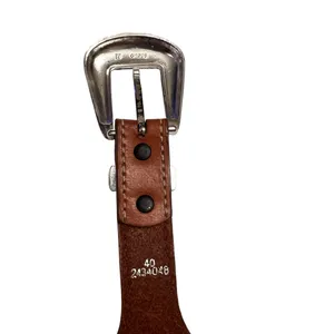 Concho Cowgirl Leather Belt with Silver Studded Hardware thumbnail 10