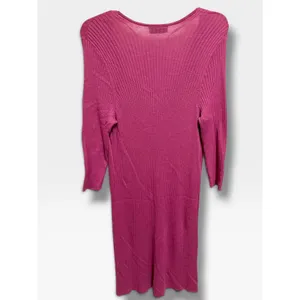 Lane Bryant 18/20 Pink Ribbed Double Tie Front Duster Cardigan NWT Berry NEW thumbnail 3