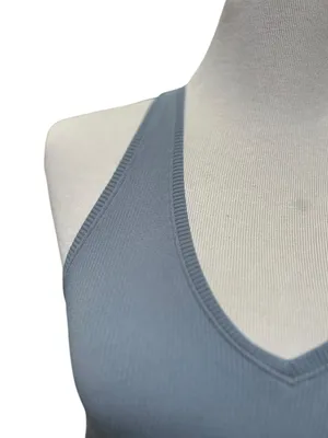 Abercrombie & Fitch XS soft A & F collection racer back tank blue thumbnail 4