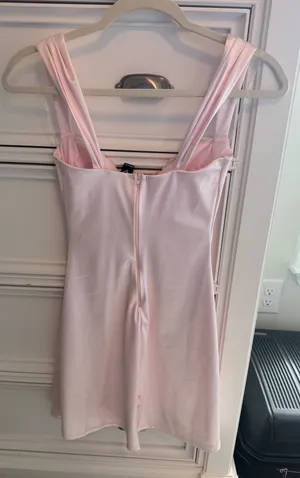 Windsor Pink Silk Mini Dress thumbnail 2