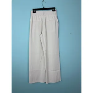 Noahella Wide Leg Pleated Trousers Cream‎ High Waist Pants Small Classic Office thumbnail 2