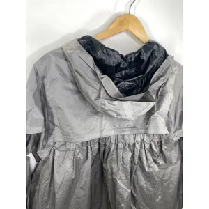 Lululemon Drizzle Down Lightweight Grey Full‎ Zip Rain Jacket Women's Size 10 thumbnail 8