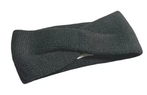 Aritzia Sunday Best Womens Black Waffle Knit Gym Athletic Activewear Headband OS thumbnail 1