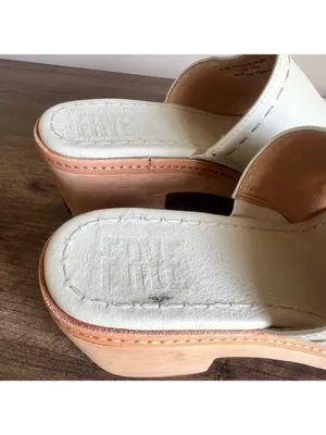 Frye NEW Women's Hazel Wood Sole Slide Sandal Size 9.5 #258 thumbnail 5