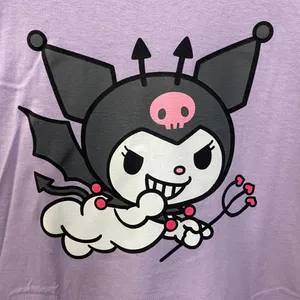 Kuromi The Naughty Kawaii Flying Fiend Sanrio Anime T-Shirt 2XL thumbnail 2
