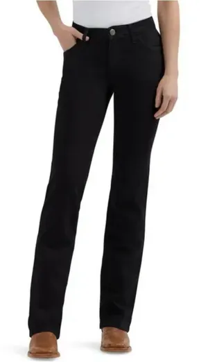 Wrangler Women's Ultimate Riding Willow black Mid Rise Bootcut Jeans size 26 thumbnail 1
