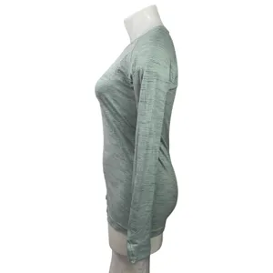 Lululemon Green Long Sleeves Crewneck Athletic Activewear Tee T-shirt Top Sz 12 thumbnail 2