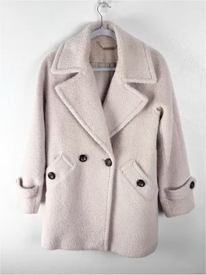 TRINA TURK Alpaca Wool Blend Double Breasted Pockets Lined Coat Size 4 thumbnail 1
