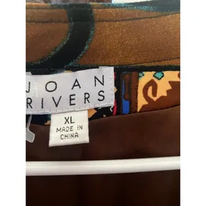 Vintage Joan Rivers jacket XL Brown Multi-color thumbnail 2